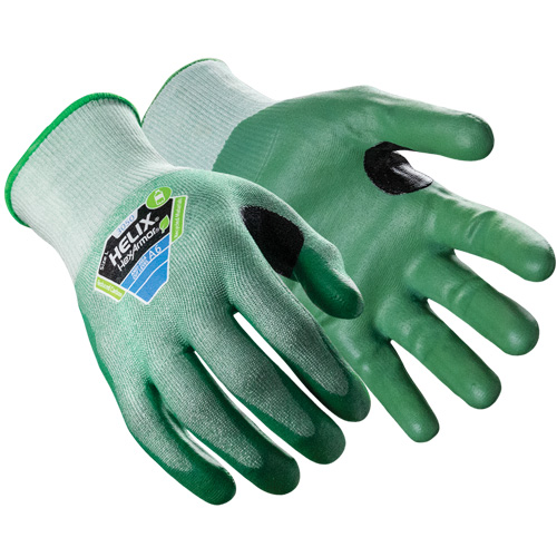 Gants r&eacute;sistants aux coupures Helix 3050, Taille 5/2T-petit, Calibre 18, Rev&ecirc;tement Nitrile, Enveloppe en Polyester/Fibre de verre/PEHP, ASTM ANSI niveau A6 Fastek