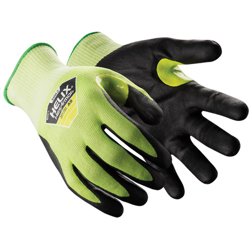 Gants r&eacute;sistants aux coupures Helix 3062, Taille 6/T-petit, Calibre 18, Rev&ecirc;tement Mousse de nitrile, Enveloppe en PEHP, ASTM ANSI niveau A9 Fastek