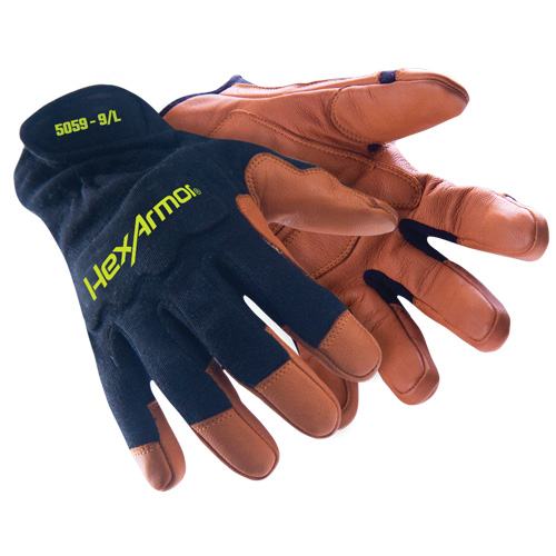 HeatArmor&reg; 5059 Welding Gloves, Grain Goatskin, Size Small/7 Fastek