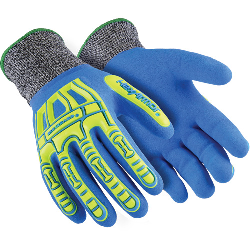 Gants r&eacute;sistants aux coupures Rig Lizard Fluid 7102, Taille 5/2T-petit, Calibre 13, Rev&ecirc;tement Nitrile, Enveloppe en Fibre de verre/PEHP, ASTM ANSI niveau A4 Fastek