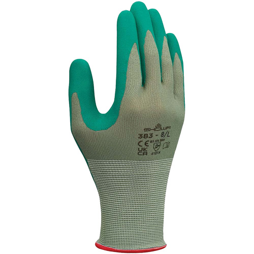 383 Biodegradable Working Gloves, 6/Small, Nitrile Coating, 13 Gauge, Polyester Shell Fastek