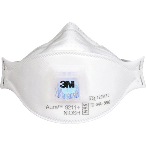 Respirateur &agrave; particules Aura 9211+, N95, Certifi&eacute; NIOSH Fastek