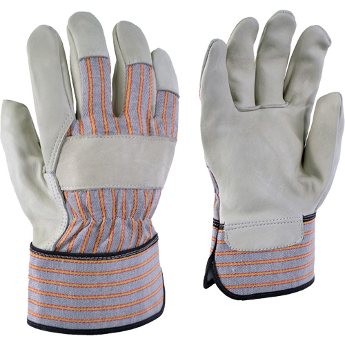 24-61 Striped Work Gloves, X-Small, Grain Cowhide Palm Fastek