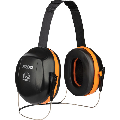 Dynamic V2 Passive Ear Muffs, Neckband, 25 NRR dB Fastek