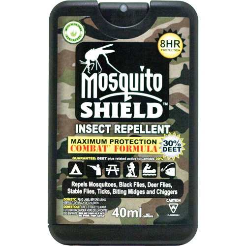 Pocket-Sized Mosquito Shield Insect Repellent, 30% DEET, Spray, 40 ml Fastek