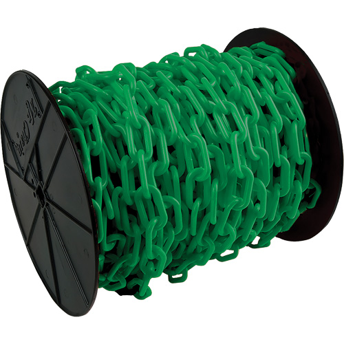Heavy-Duty Plastic Safety Chain, Green Fastek
