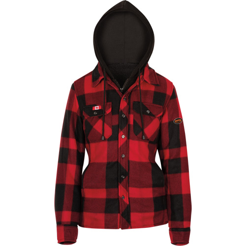 415RBW Quilted Hooded Shirt, Women's, X-Small, Multi-Colour Fastek