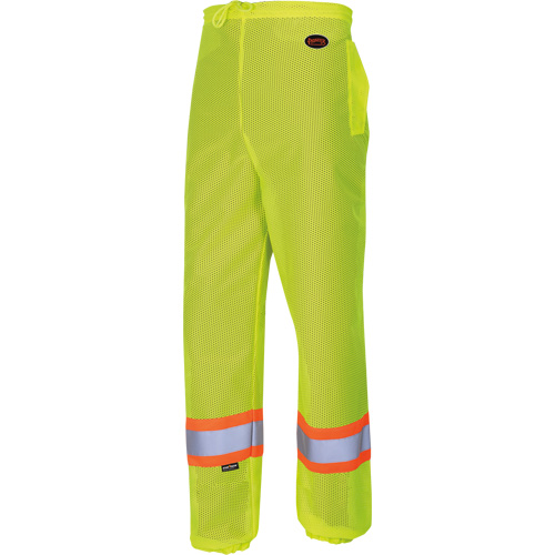 5670 Pantalon de s&eacute;curit&eacute; routi&egrave;re, Polyester, 2T-petit/T-petit, Jaune lime haute visibilit&eacute; Fastek