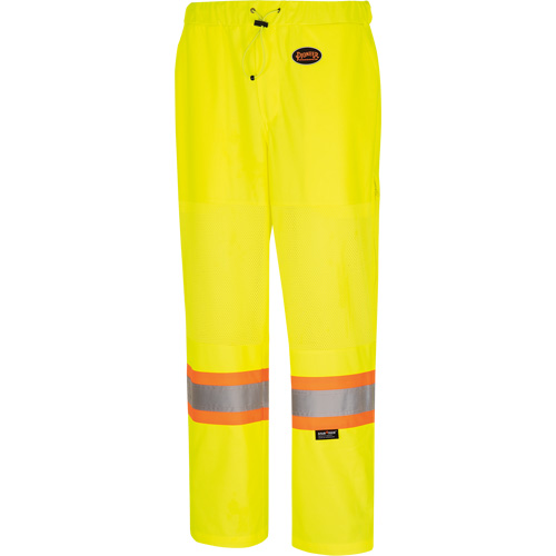 5999PW Women's  Traffic Safety Pants, Polyester, X-Small, High Visibility Lime-Yellow Fastek