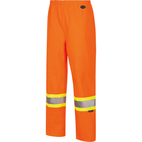 5627W Pantalon &agrave; bavette imperm&eacute;able pour femmes, Polyester/Polyur&eacute;thane, T-petit, Orange haute visibilit&eacute; Fastek