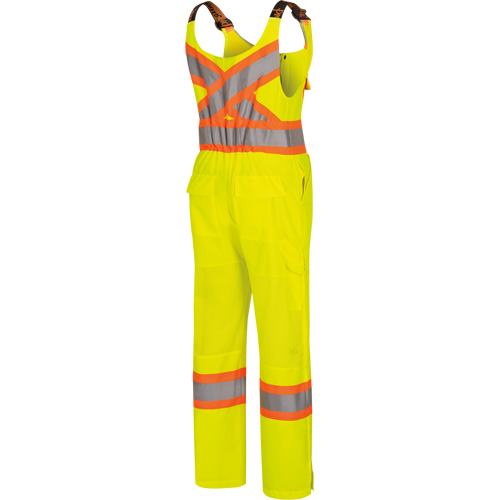 6000W Combinaison de s&eacute;curit&eacute; routi&egrave;re haute visibilit&eacute; pour femmes, Polyester, T-petit, Jaune lime haute visibilit&eacute; Fastek