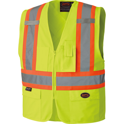 6689 Veste haute visibilit&eacute;, Jaune lime haute visibilit&eacute;, 4T-Grand, Polyester Fastek