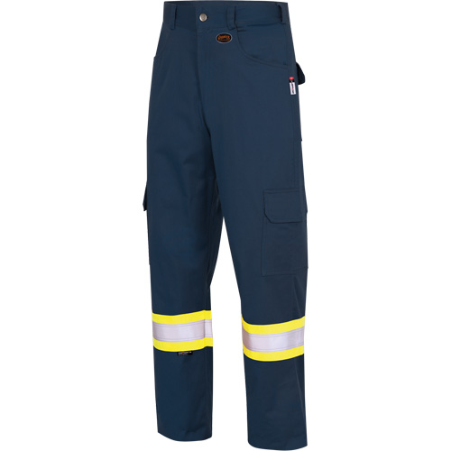 7764 Pantalons de s&eacute;curit&eacute; ignifuges et r&eacute;sistants aux arcs &eacute;lectriques &agrave; haute visibilit&eacute; 88/12 FR-Tech, 30, x 32, Bleu marin Fastek