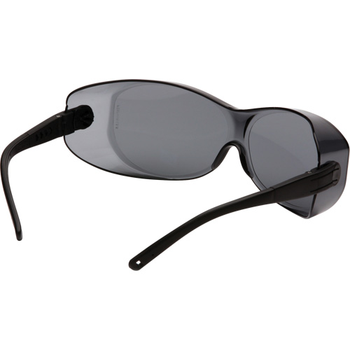 OTS&reg; XL Safety Glasses, Grey Lens, Anti-Scratch, ANSI Z87+/Meets/Exceeds CSA Z94.3 Fastek