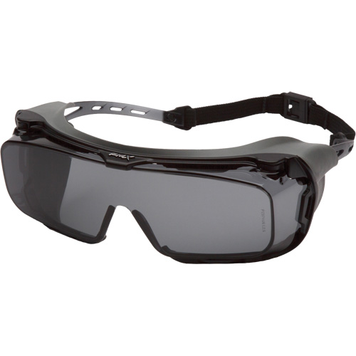 Cappture Safety Glasses, Grey Lens, Anti-Fog, ANSI Z87+/Meets/Exceeds CSA Z94.3 Fastek