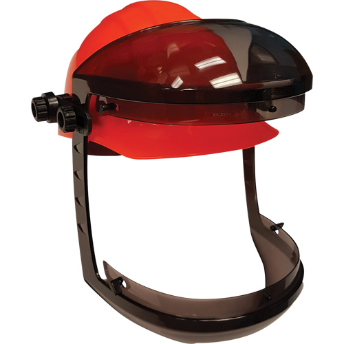 Facetec with Cap Attachment for Slotted Hard Hats, Ratchet Suspension Fastek