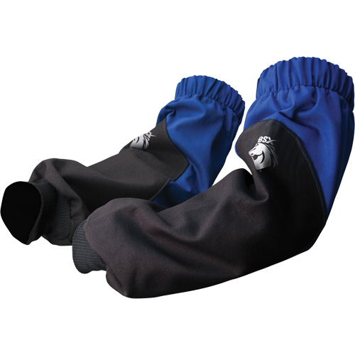BSX&reg; FR Cotton Sleeves, 19" L, Black/Blue Fastek