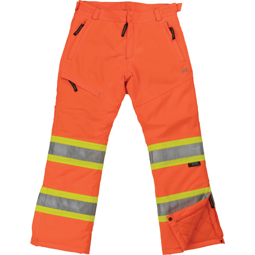 Womens Insulated Flex Safety Pant, Polyester, X-Large, High Visibility Orange Fastek