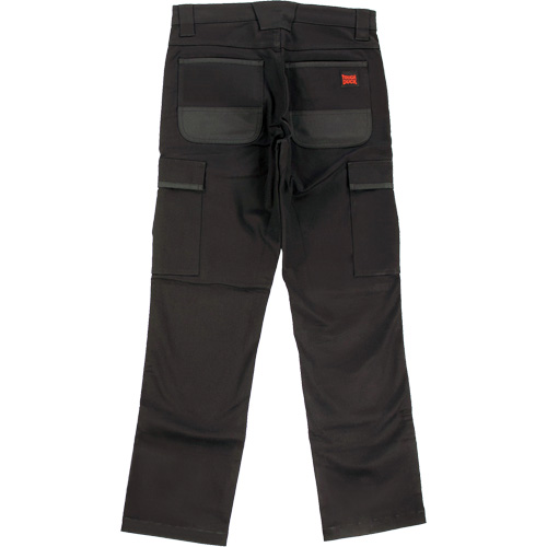 WP100 Work Pants, Cotton/Spandex, Black, Size 0, 30 Inseam Fastek