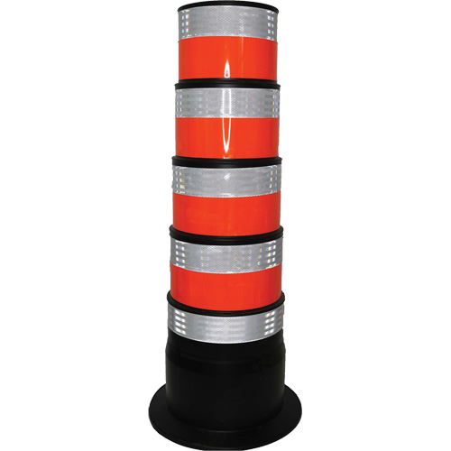 Channelizer, 47.25" High, Orange/White Fastek