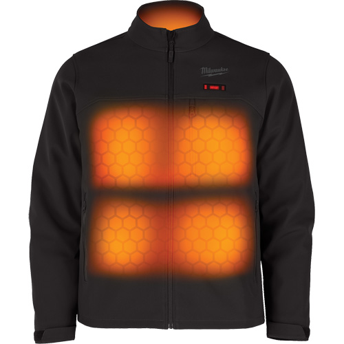 M12 Heated Toughshell Jacket with Battery, Men's, Small, Black Fastek