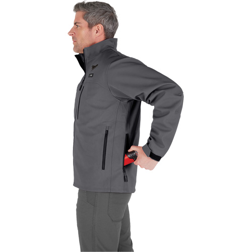 M12 Heated Toughshell Jacket (Jacket Only), Men's, X-Large, Grey Fastek