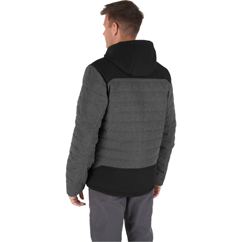 M12 Heated Quietshell Jacket with Battery, Men's, Small, Grey Fastek
