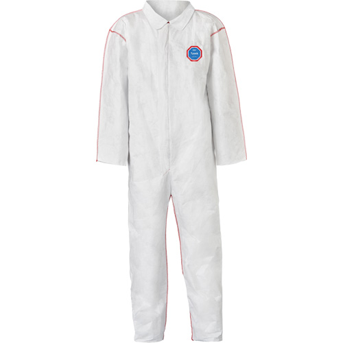 SFR Coveralls with Collar, Medium, White, Tyvek&reg; 400 Fastek