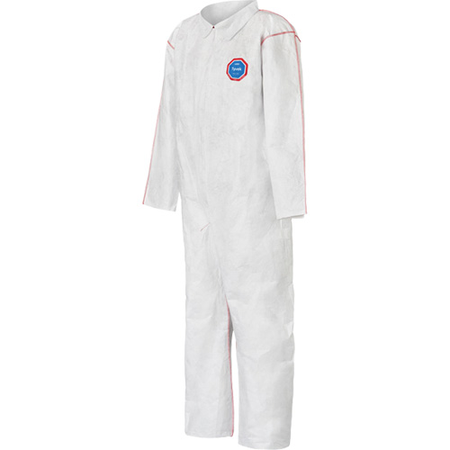 SFR Coveralls with Collar, Medium, White, Tyvek&reg; 400 Fastek