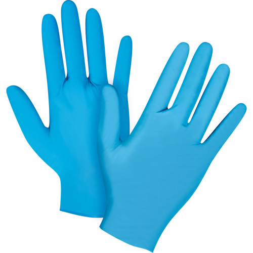 Emballages de gants jetables pour machine distributrice, Petit, Nitrile, 4,5 mils, Sans poudre, Bleu, Classe 2 Fastek