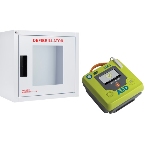 AED 3 AED & Wall Cabinet Kit, Semi-Automatic, French, Class 4 Fastek
