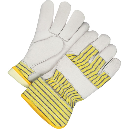 Lined Fitter's Gloves with Safety Cuff, 3X-Large, Grain Cowhide Palm, Thinsulate Inner Lining Fastek