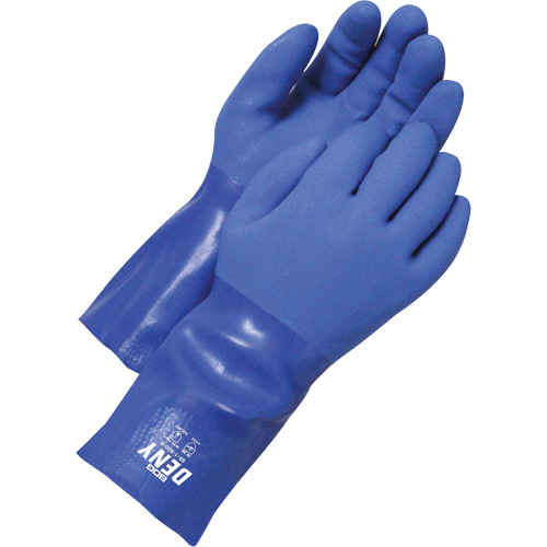Gants textur&eacute;s, Taille 12, 12" lo, PVC, Doublure en Coton Fastek