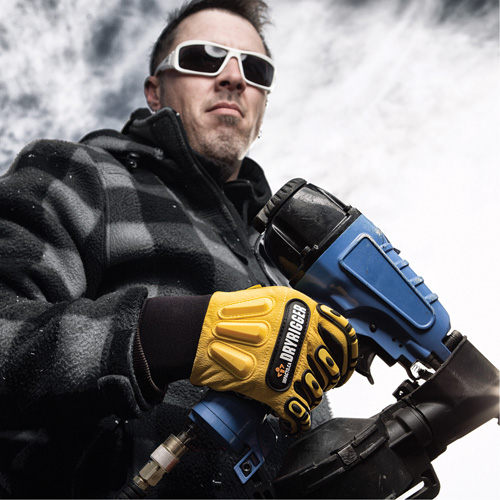 The Original Dryrigger Gloves, 7/Small, Suede Palm, Slip-On Cuff Fastek