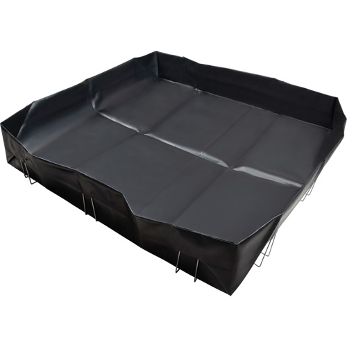 Wire Bracket Berm, 748 US gal. Capacity, 10' W x 10' L x 12" H, L-Bracket Fastek