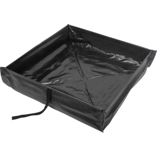 Collapsible Roll-Up Spill Berm, 60 US gal. Capacity, 4' W x 4' L x 6" H Fastek