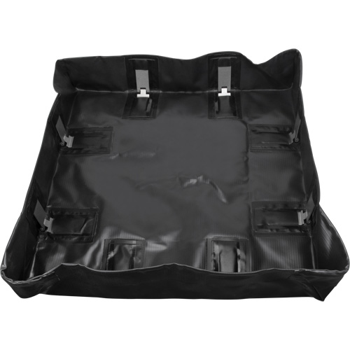 Collapsible Berm, 299 US gal. Capacity, 8' W x 10' L x 6" H, Snap-Up Bracket Fastek