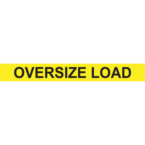 Oversize Load Heavy Haul Sign, Decal/Vinyl, 96" W x 12" H Fastek