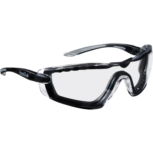 Cobra Hybrid Wraparound Safety Glasses, Clear Lens, Anti-Fog/Anti-Scratch Fastek