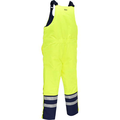 Salopette pour le froid extr&ecirc;me Bisley, Polyester, Petit, Jaune lime haute visibilit&eacute; Fastek