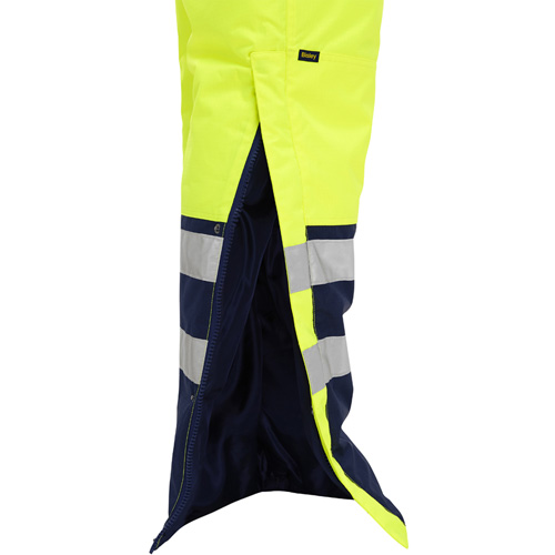 Salopette pour le froid extr&ecirc;me Bisley, Polyester, Petit, Jaune lime haute visibilit&eacute; Fastek