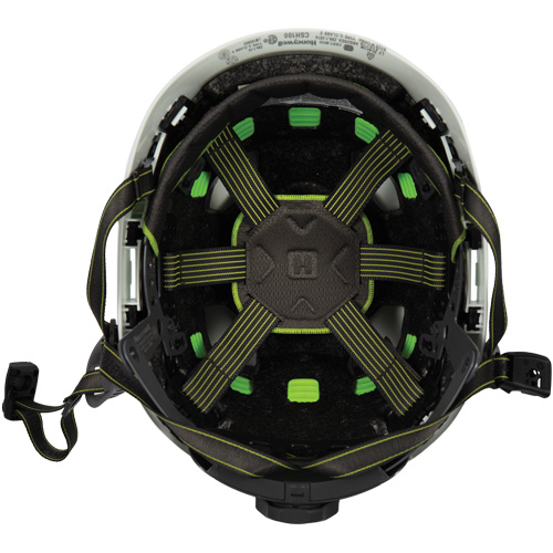 Fibre Metal Climbing Style Safety Helmet, Meets CSA Type 2, Ratchet Suspension, Non-Vented Fastek