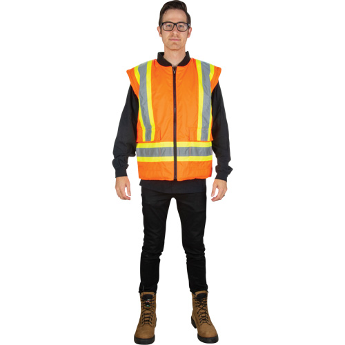 Parka d'hiver imperm&eacute;able 7-en-1, Orange haute visibilit&eacute;, Moyen Fastek