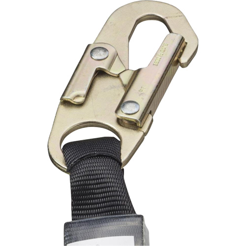 SA-5502-6 Shock Absorbing Lanyard, 6', Form Hook Center, Snap Hook Leg Ends, Galvanized Steel Fastek