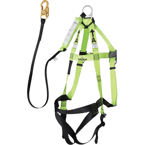 FBH-10000A5440-6 6' Class A Harness & Lanyard with 220 lbs. Capacity, Harness/Lanyard Combo Fastek