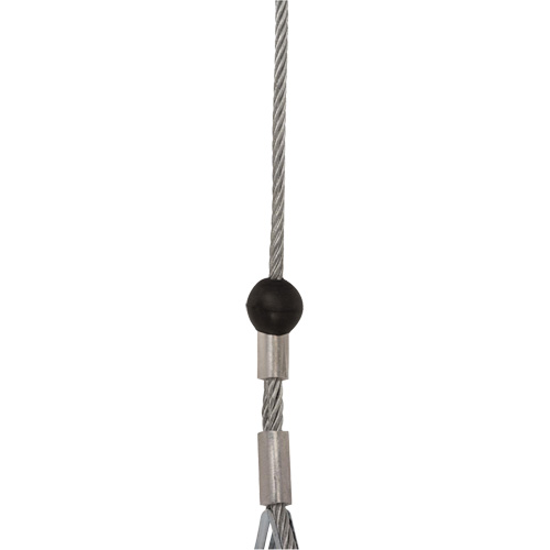 SRL-73302-40LE Cordage de s&eacute;curit&eacute; autor&eacute;tractable, 40', Acier galvanis&eacute;, Pivotant Fastek