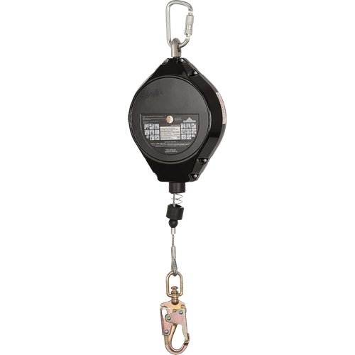 SRL-73302-60LE Self-Retracting Lifeline, 60', Galvanized Steel, Swivel Fastek