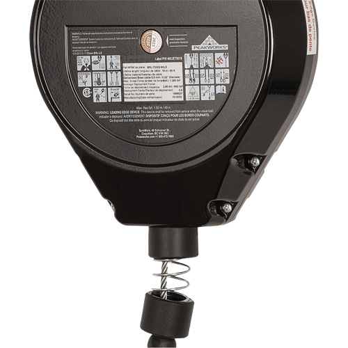 SRL-73302-60LE Self-Retracting Lifeline, 60', Galvanized Steel, Swivel Fastek