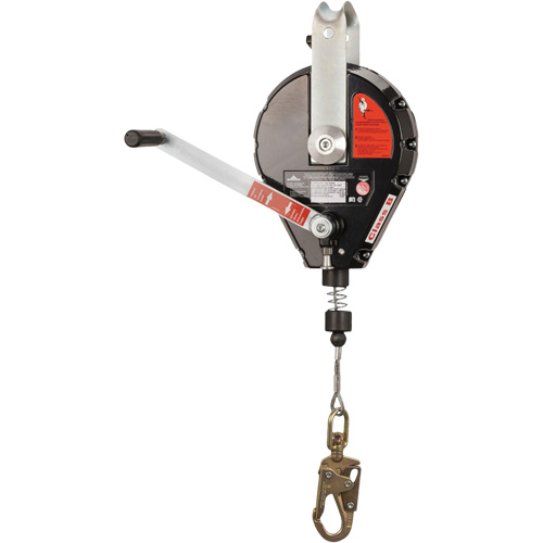 SRL-73303-60 Cable Self-Retracting Lifeline with Recovery, 60', Galvanized Steel, Swivel Fastek