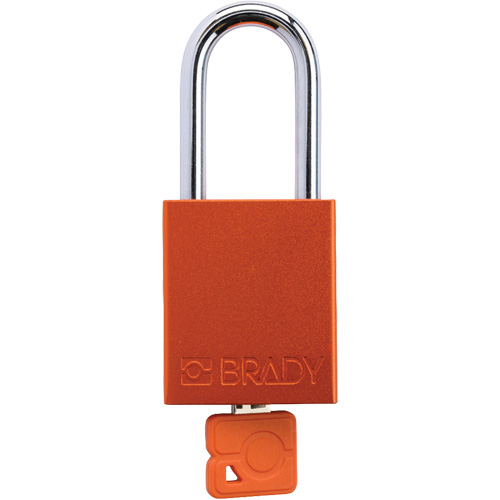 Cadenas de verrouillage de s&eacute;curit&eacute; Velocity Plus, Orange, Cl&eacute;s identiques, Aluminium, Largeur de 1-1/2" Fastek